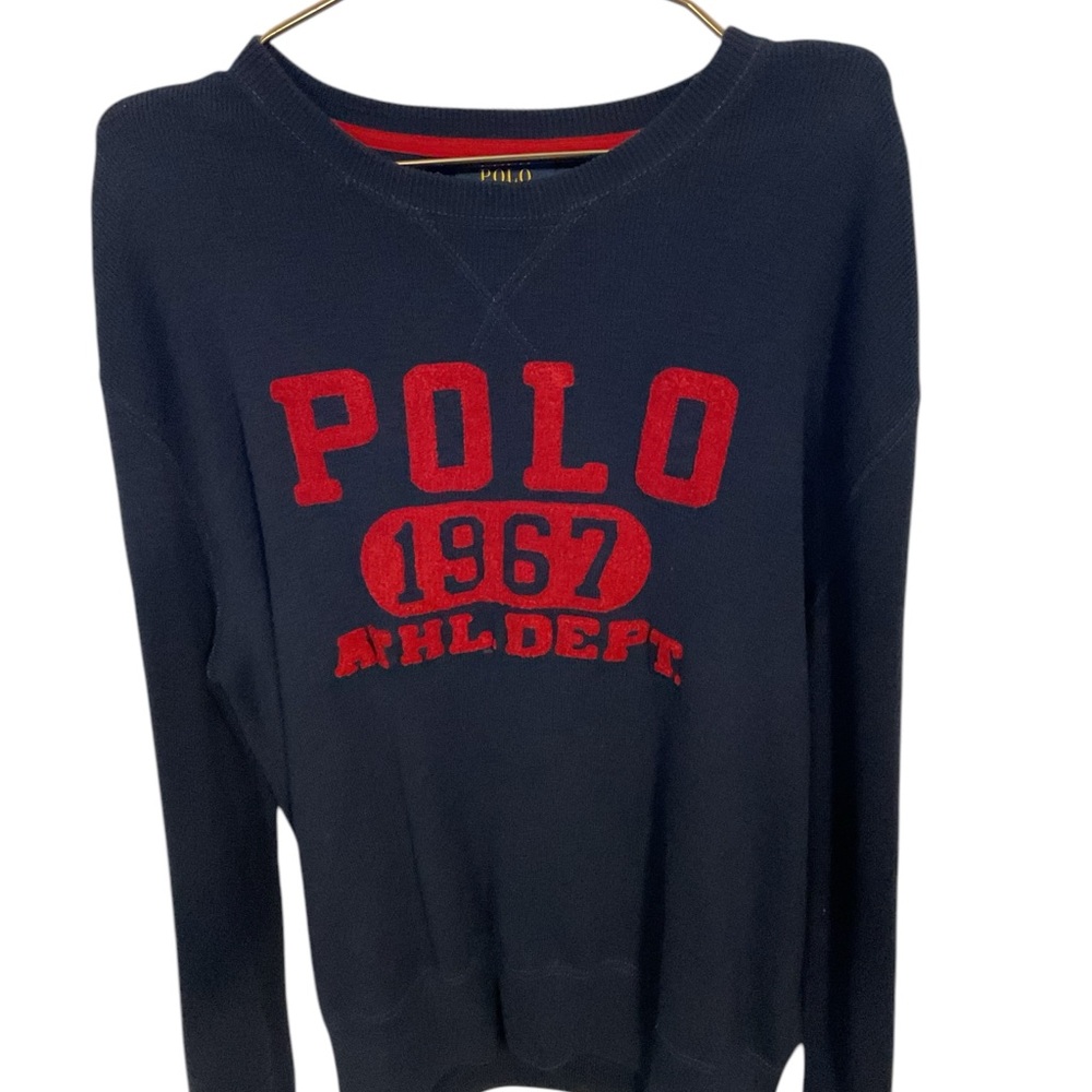 Polo by Ralph lauren Large Print Crewneck Sweater
Size Large